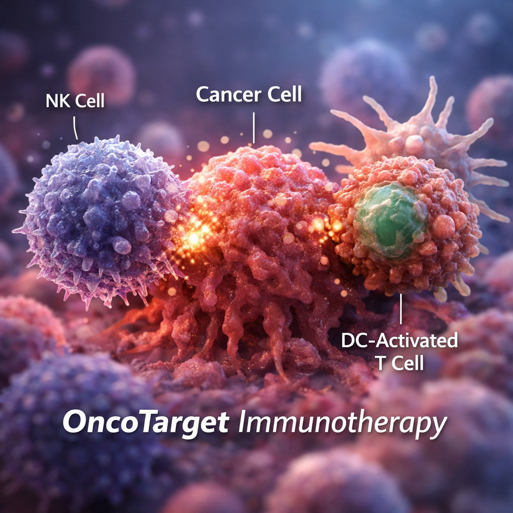 Immunotherapy (NK cell + DC-T cell) for Cancer (OncoTarget)